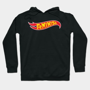 hot wheels feminist Hoodie